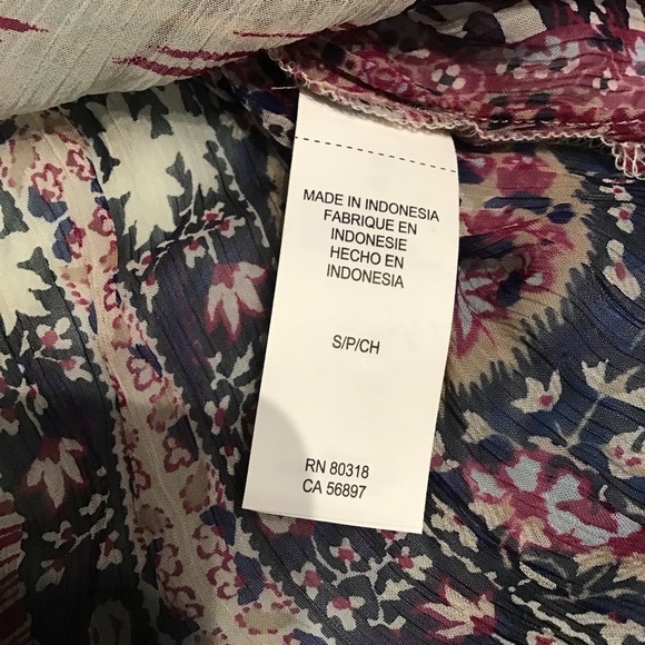 ✨Clearance✨Lucky Brand Long Sleeve Sheer Top size S - Picture 6 of 8